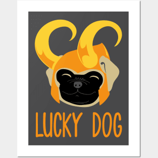 Lucky dog Posters and Art